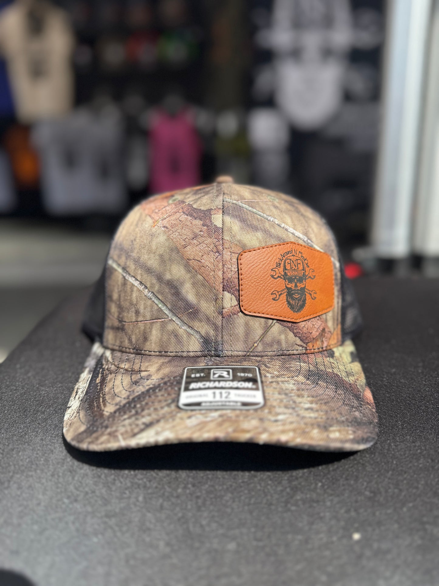 FNF Leather Patch Hats