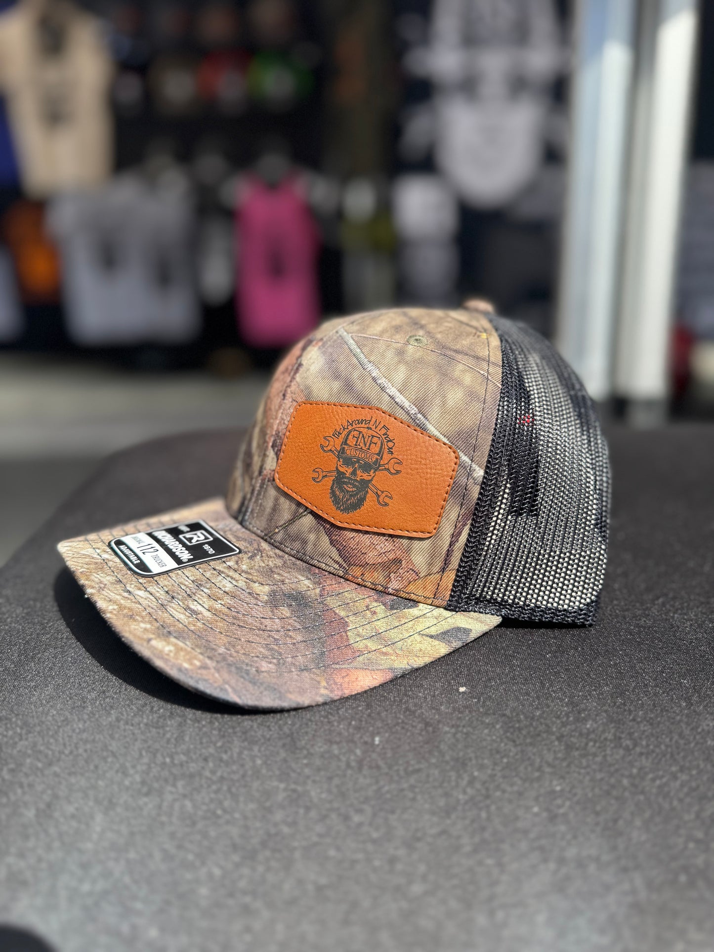 FNF Leather Patch Hats