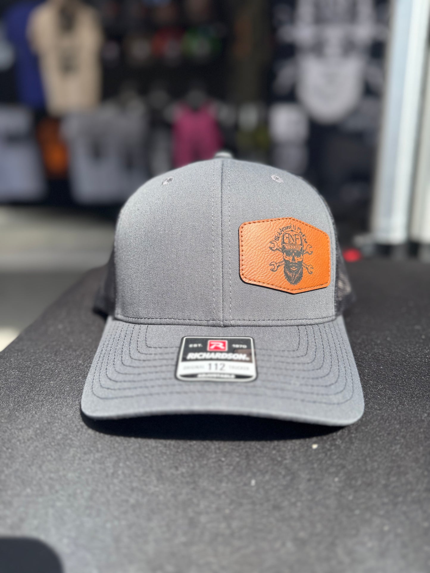 FNF Leather Patch Hats