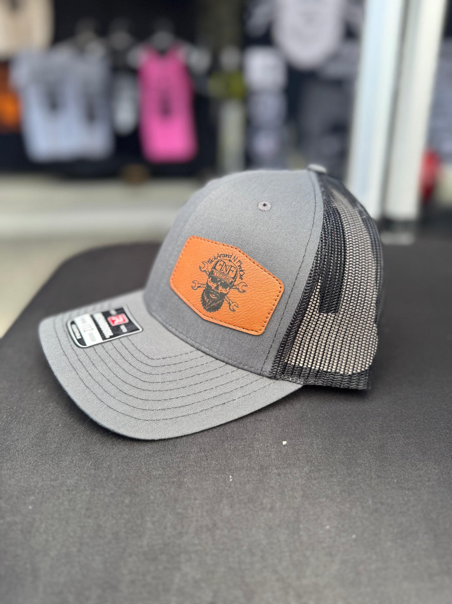 FNF Leather Patch Hats